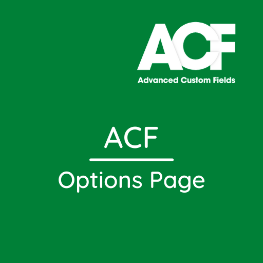 Options Page Add-on for ACF