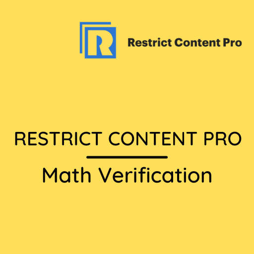 Restrict Content Pro – Math Verification