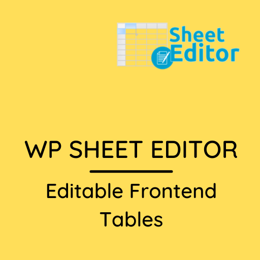 WP Sheet Editor – Editable Frontend Tables