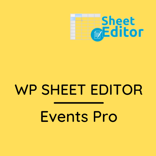 WP Sheet Editor – Events Pro